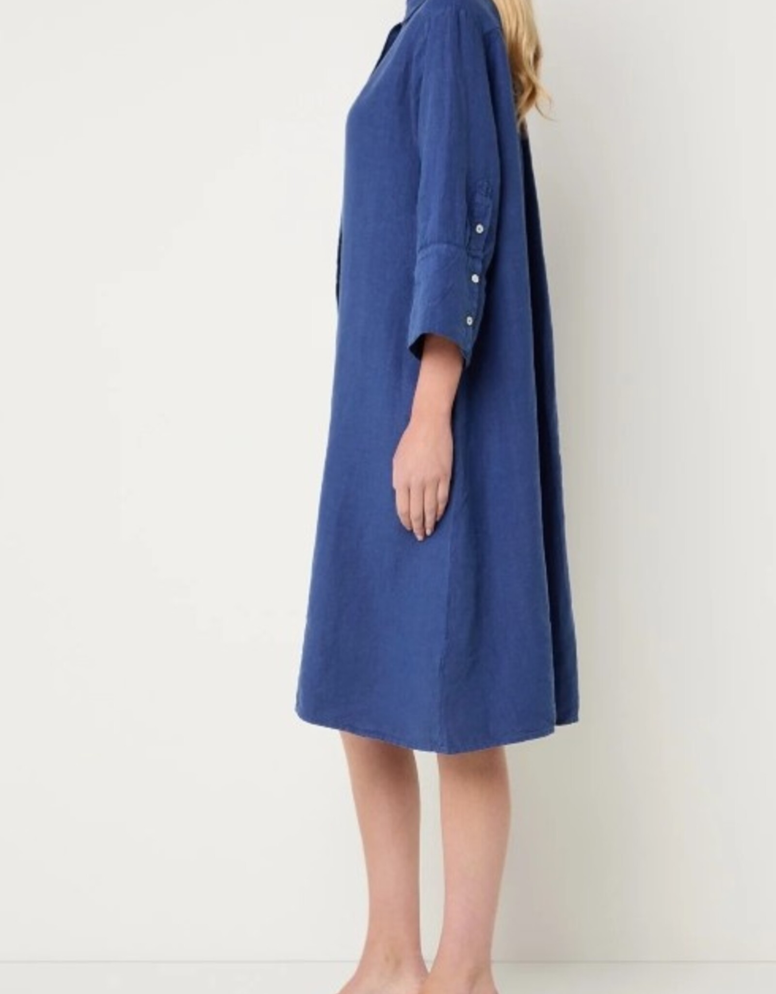 Josephine &CO Bailyn Overhemd Jurk Lang Indigo