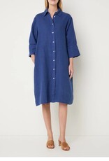 Josephine &CO Bailyn Overhemd Jurk Lang Indigo