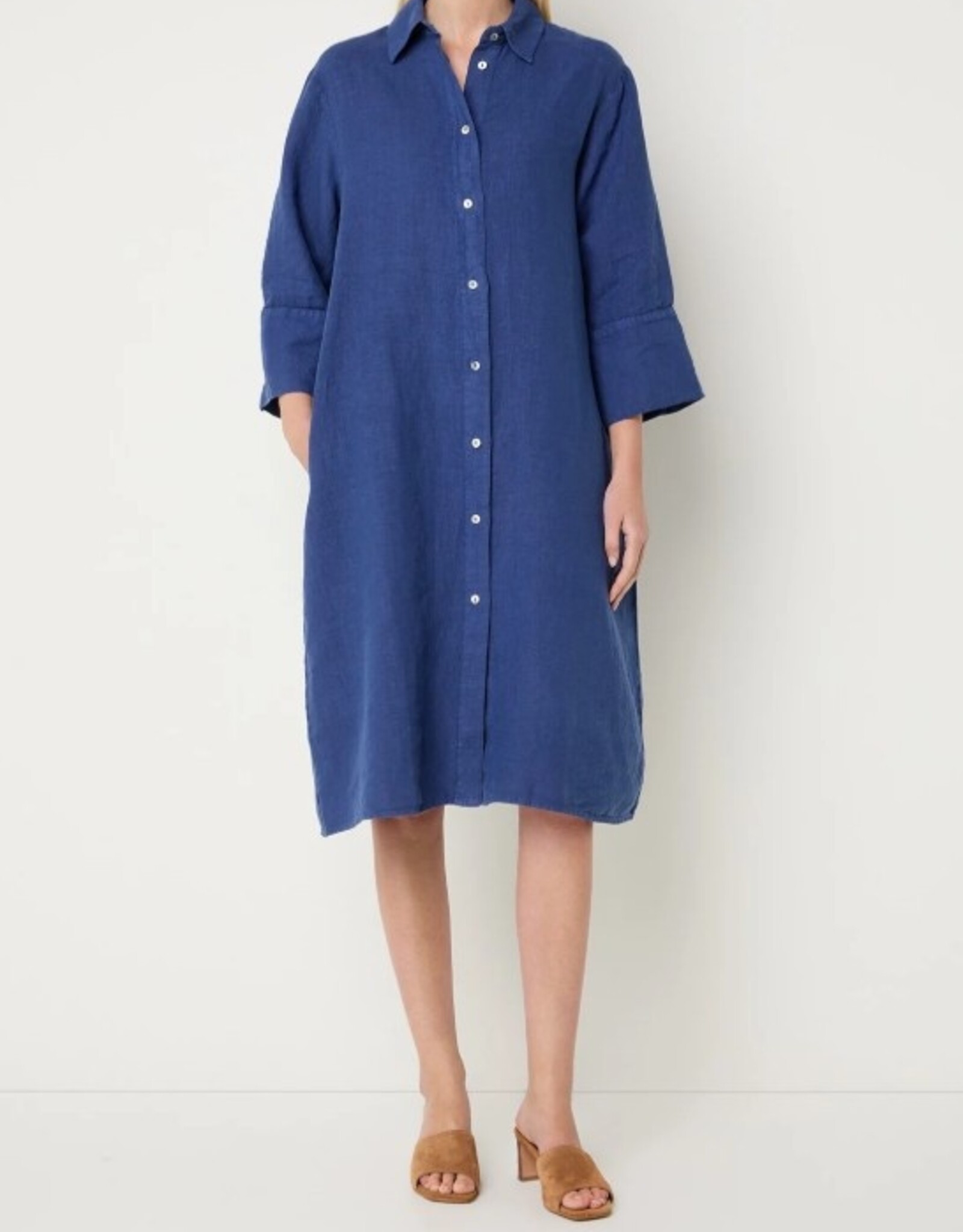 Josephine &CO Bailyn Overhemd Jurk Lang Indigo