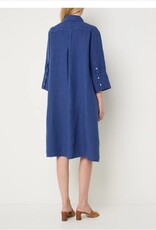 Josephine &CO Bailyn Overhemd Jurk Lang Indigo