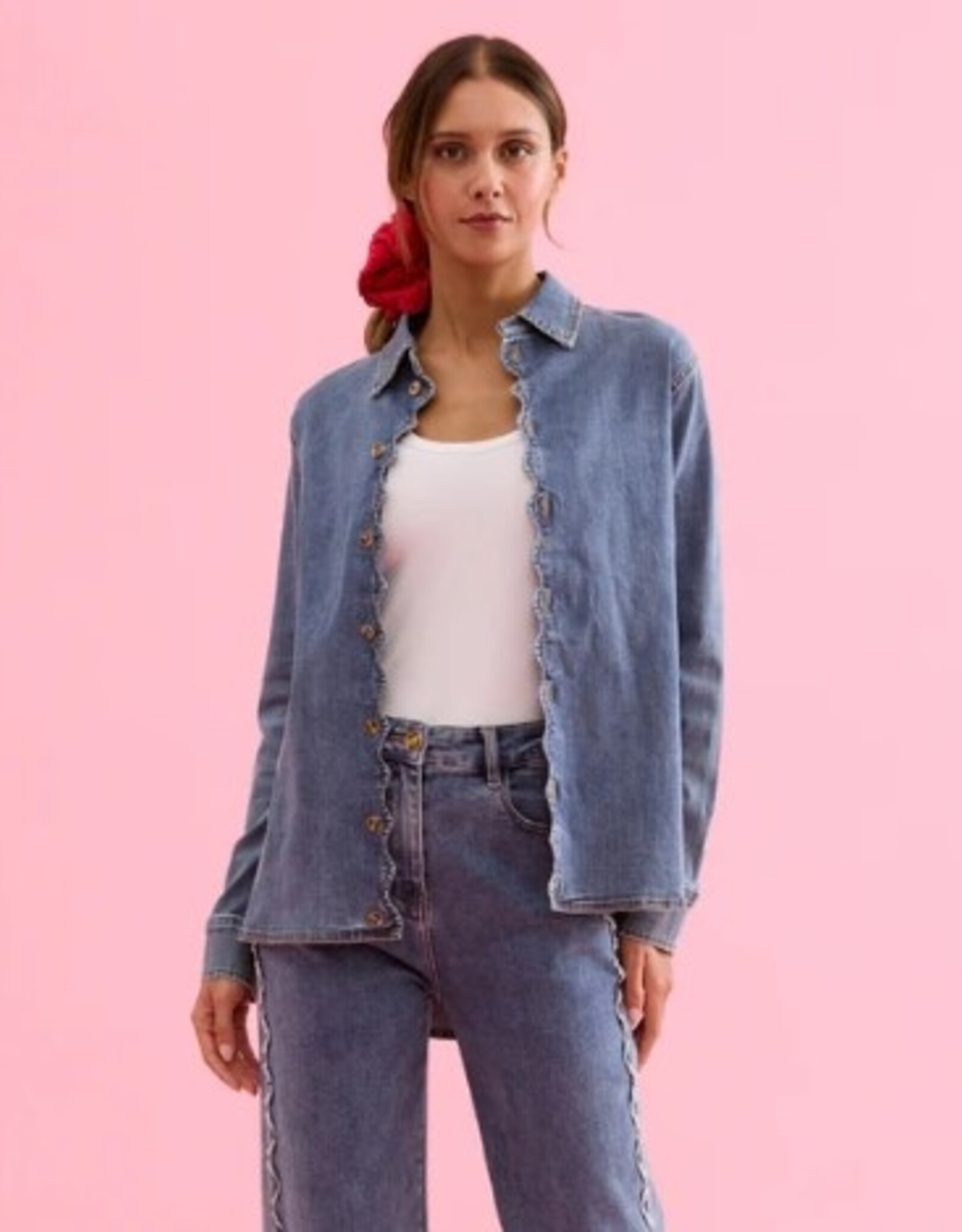 Leo&Ugo Blouse Jeans Blue