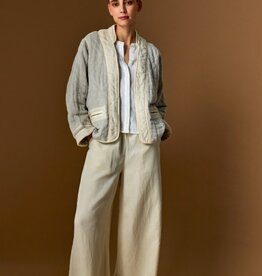 JcSophie Pantalon Leaf Wijde Palazzo Light Sand