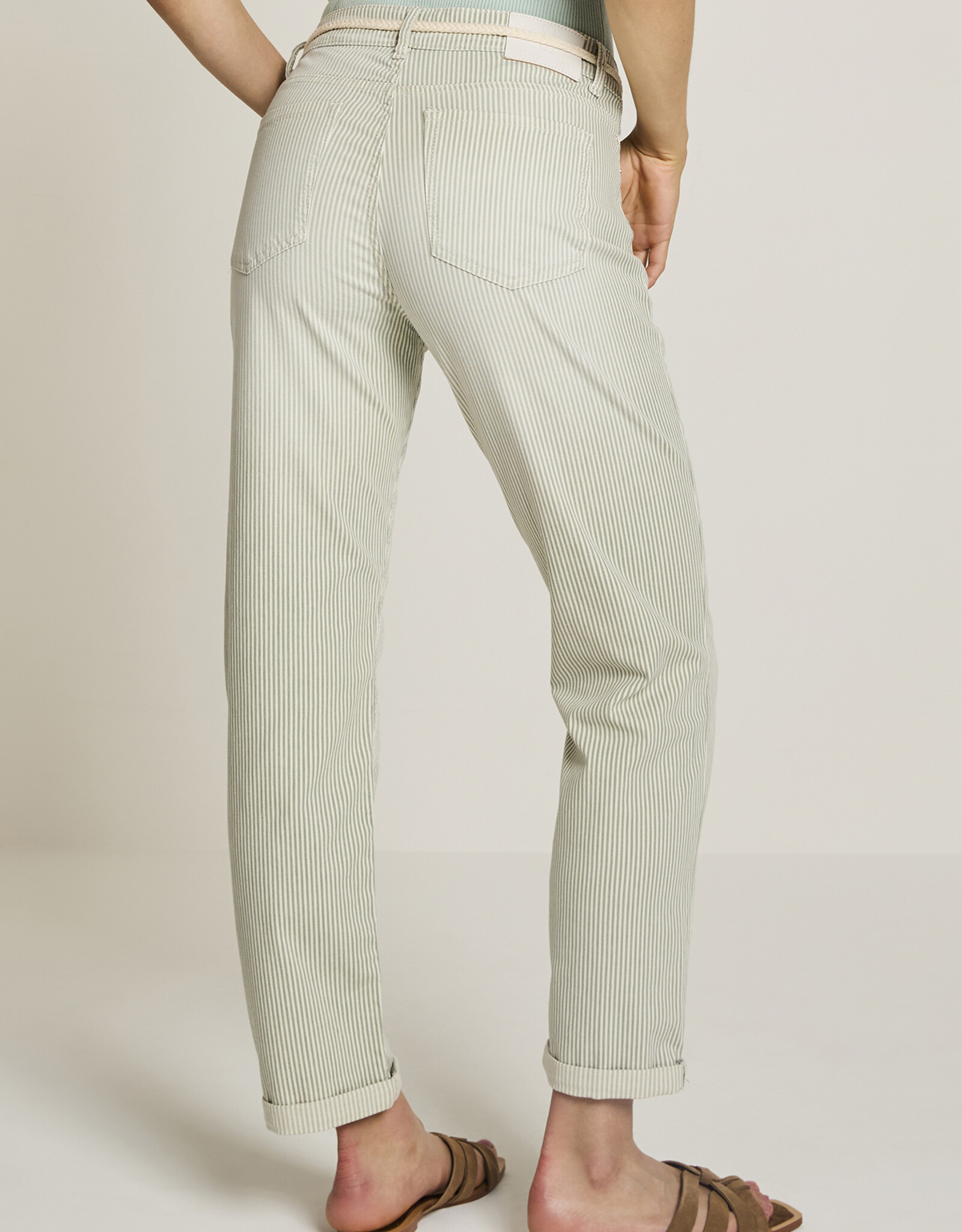 Para MI Bobby Spring Stripes Light Olive