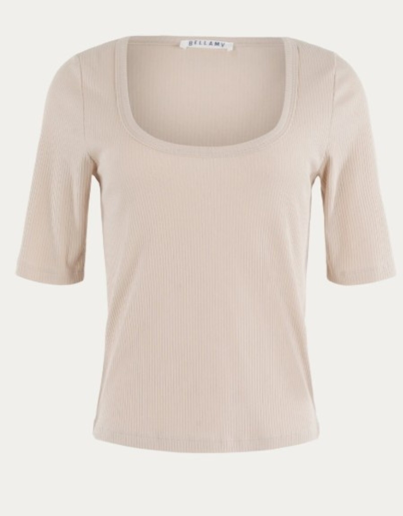 Bellamy T-Shirt Zaza U-Hals Sand Solid