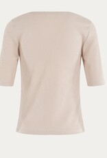 Bellamy T-Shirt Zaza U-Hals Sand Solid