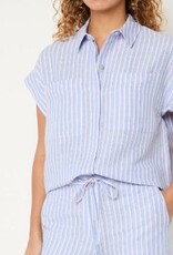 Josephine &CO Barndon Blouse  Kapmouw Gestreept Blauw