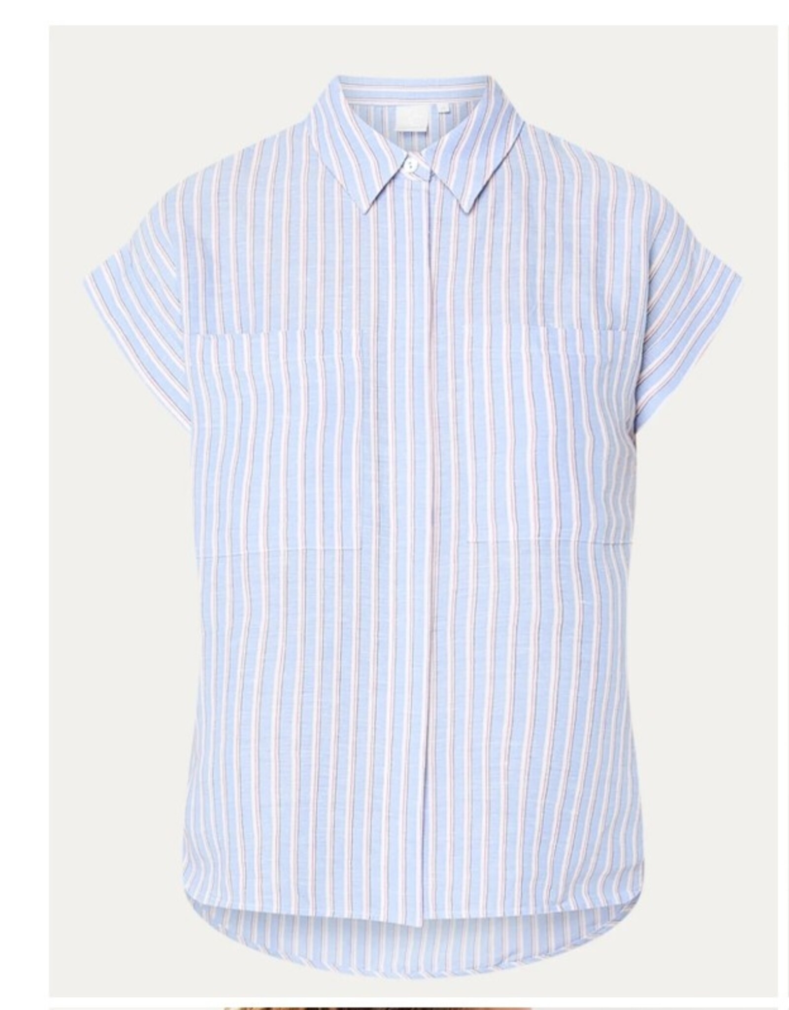 Josephine &CO Barndon Blouse  Kapmouw Gestreept Blauw