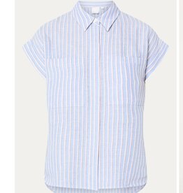 Josephine &CO Barndon Blouse  Kapmouw Gestreept Blauw