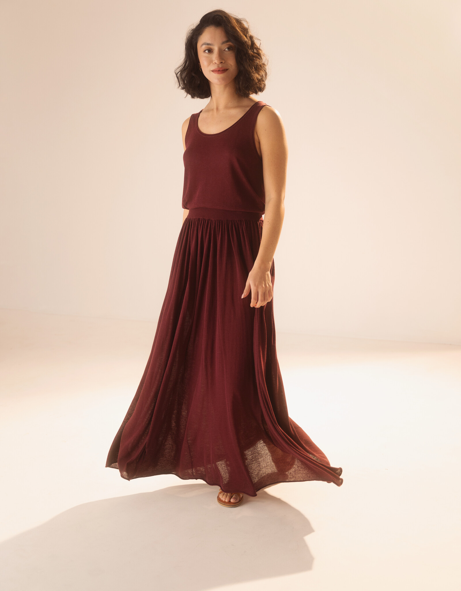 Emotions Linnen Rok Merlot