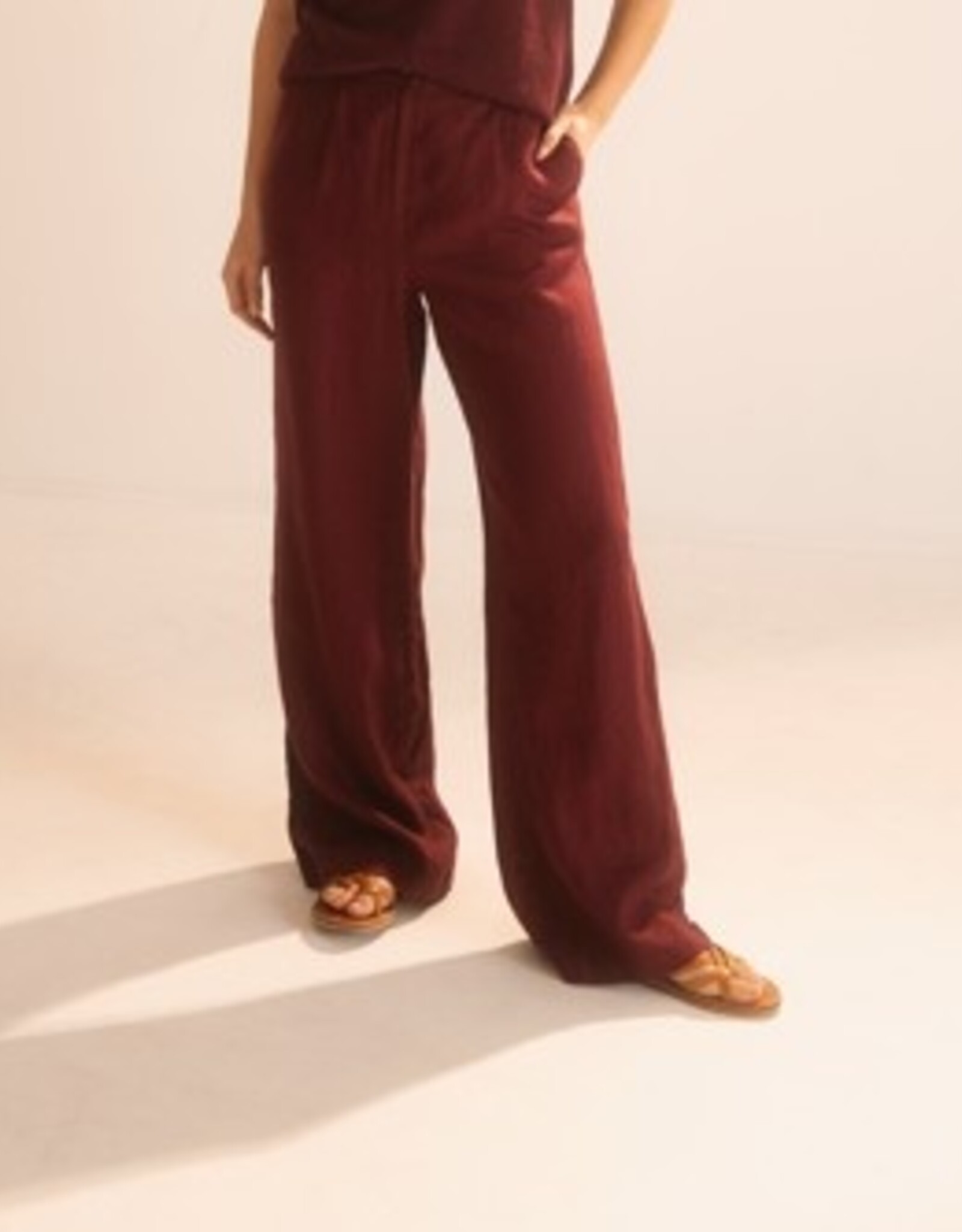 Emotions Pantalon Wide Leg Merlot