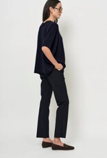 LaSalle Pantalon Slim Leg Travel Jersey Navy