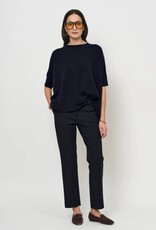 LaSalle Pantalon Slim Leg Travel Jersey Navy