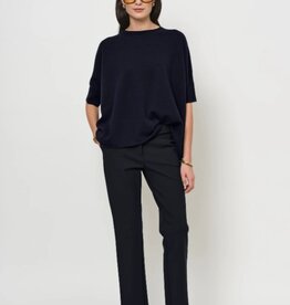 LaSalle Pantalon Slim Leg Travel Jersey Navy