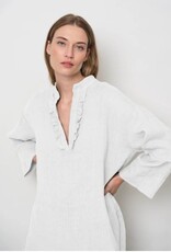 LaSalle Blouse Ruche aan de hals White Wijd Model