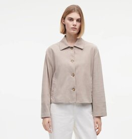 Studio AR Blazer Elaine Goat Suede Smoke Grey