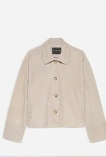 Studio AR Blazer Elaine Goat Suede Smoke Grey