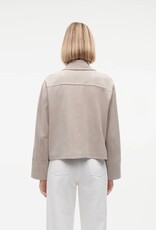 Studio AR Blazer Elaine Goat Suede Smoke Grey