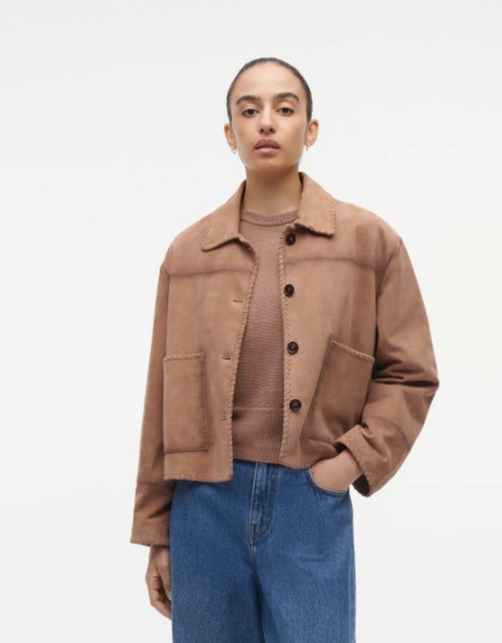 Studio AR Blazer Ilya Goat Suede