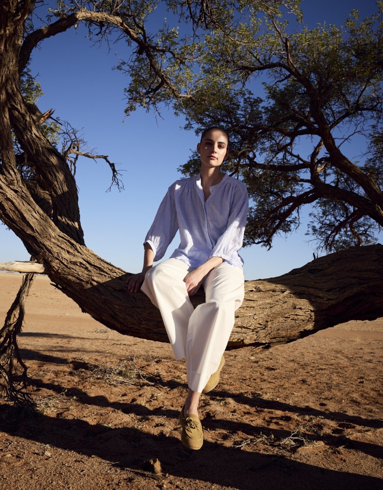 JcSophie Pantalon Malva Katoen Off White