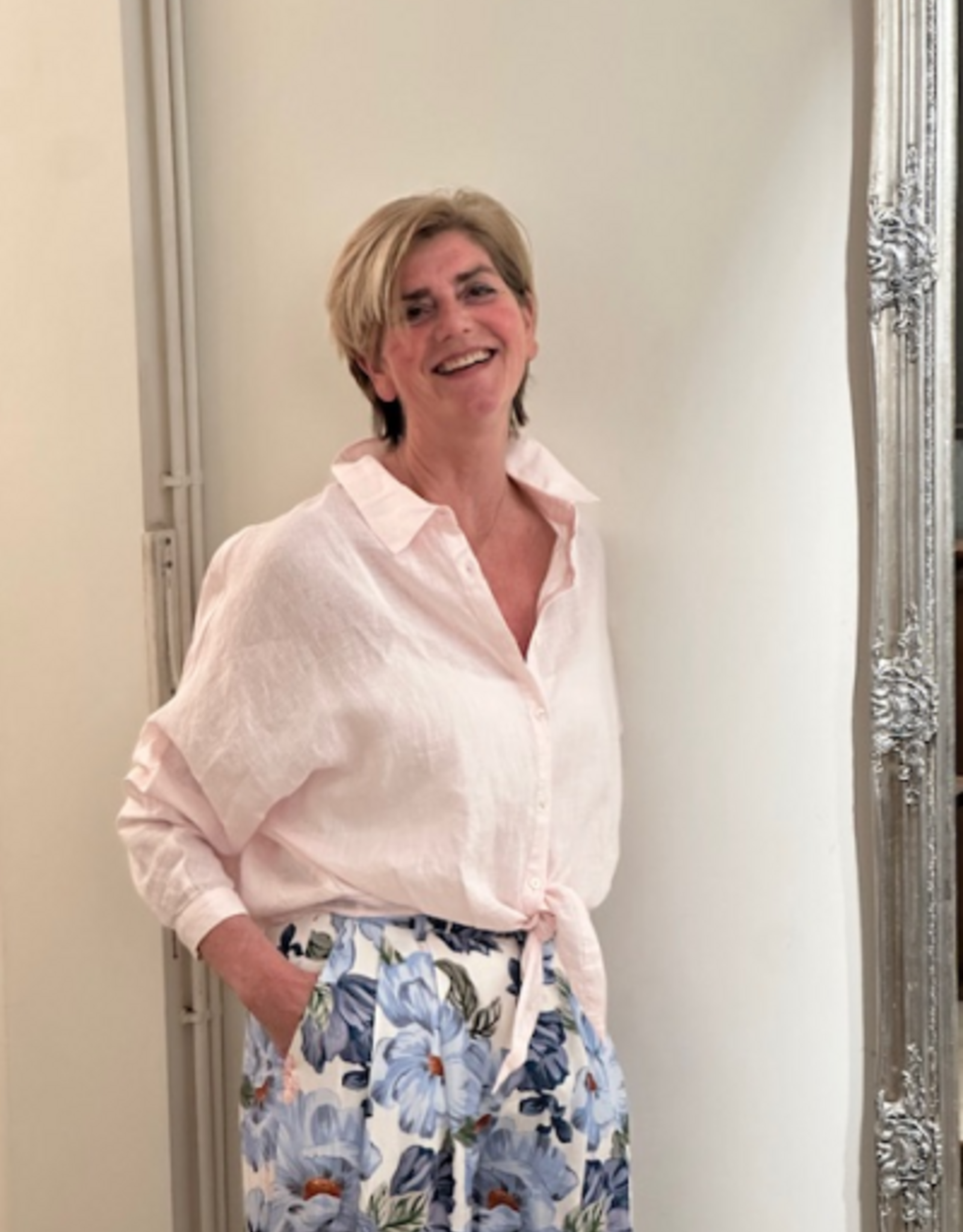 JcSophie Blouse Maria Linnen Pale Pink