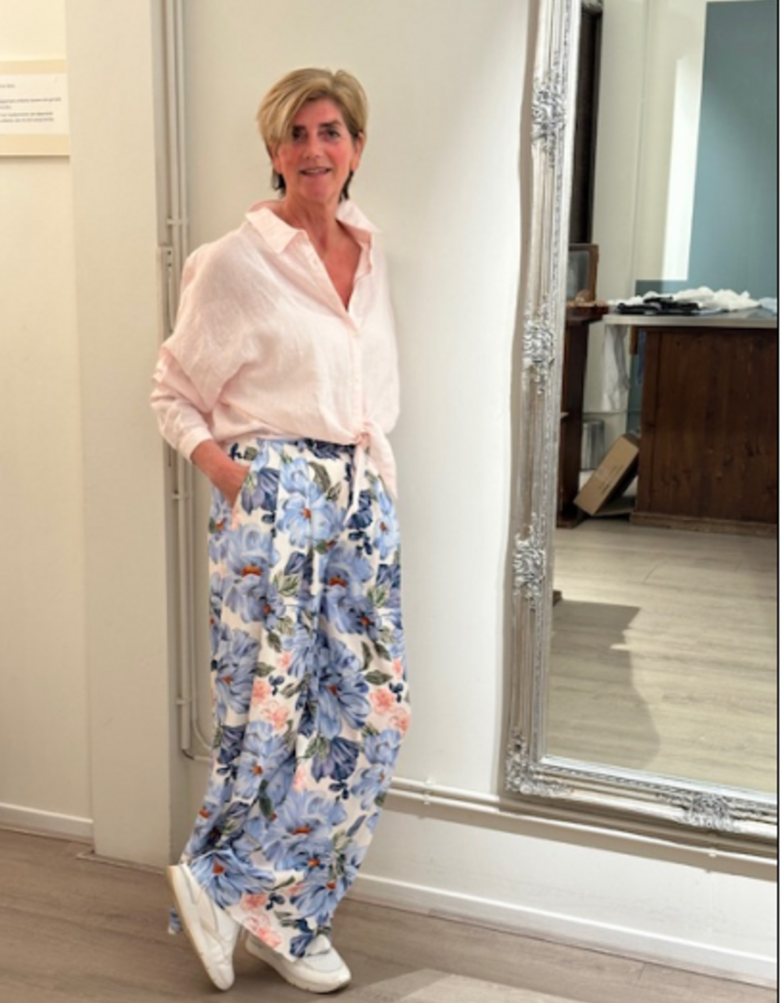 JcSophie Blouse Maria Linnen Pale Pink