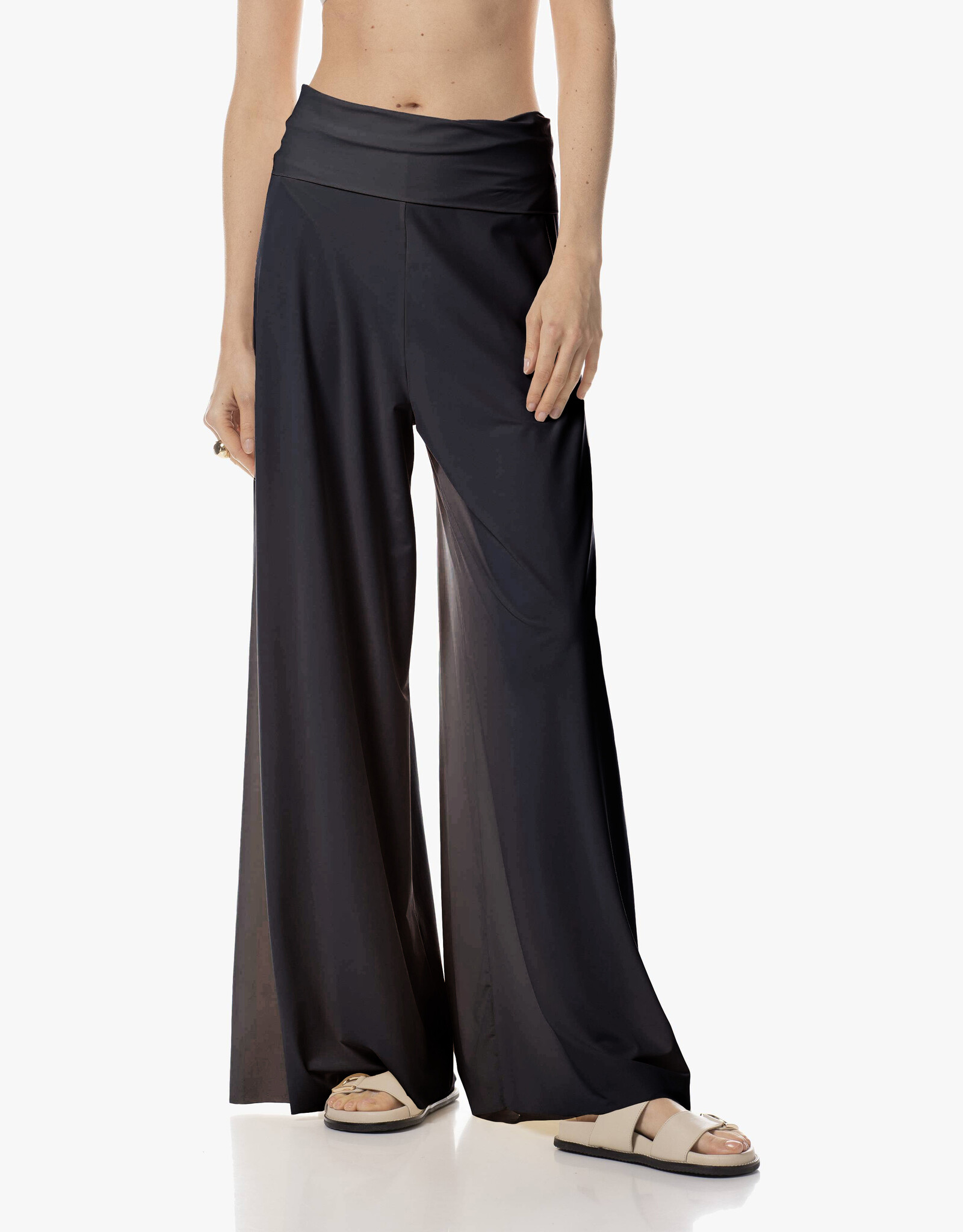 JapanTKY Kuzi Navy Wijde Pantalon