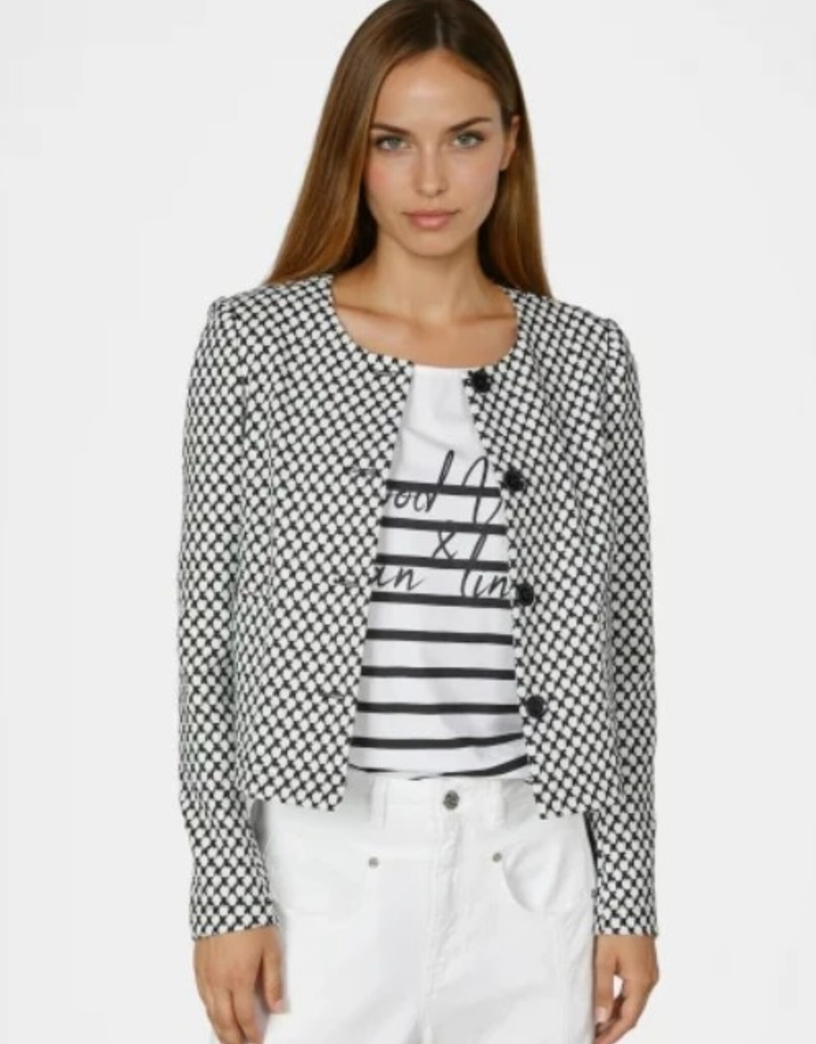 Marc Aurel Jasje Zwart/Wit Jacquard