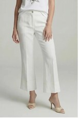 Marc Aurel Pantalon Enkel lang Flared Wijd Wit