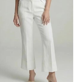 Marc Aurel Pantalon Enkel lang Flared Wijd Wit