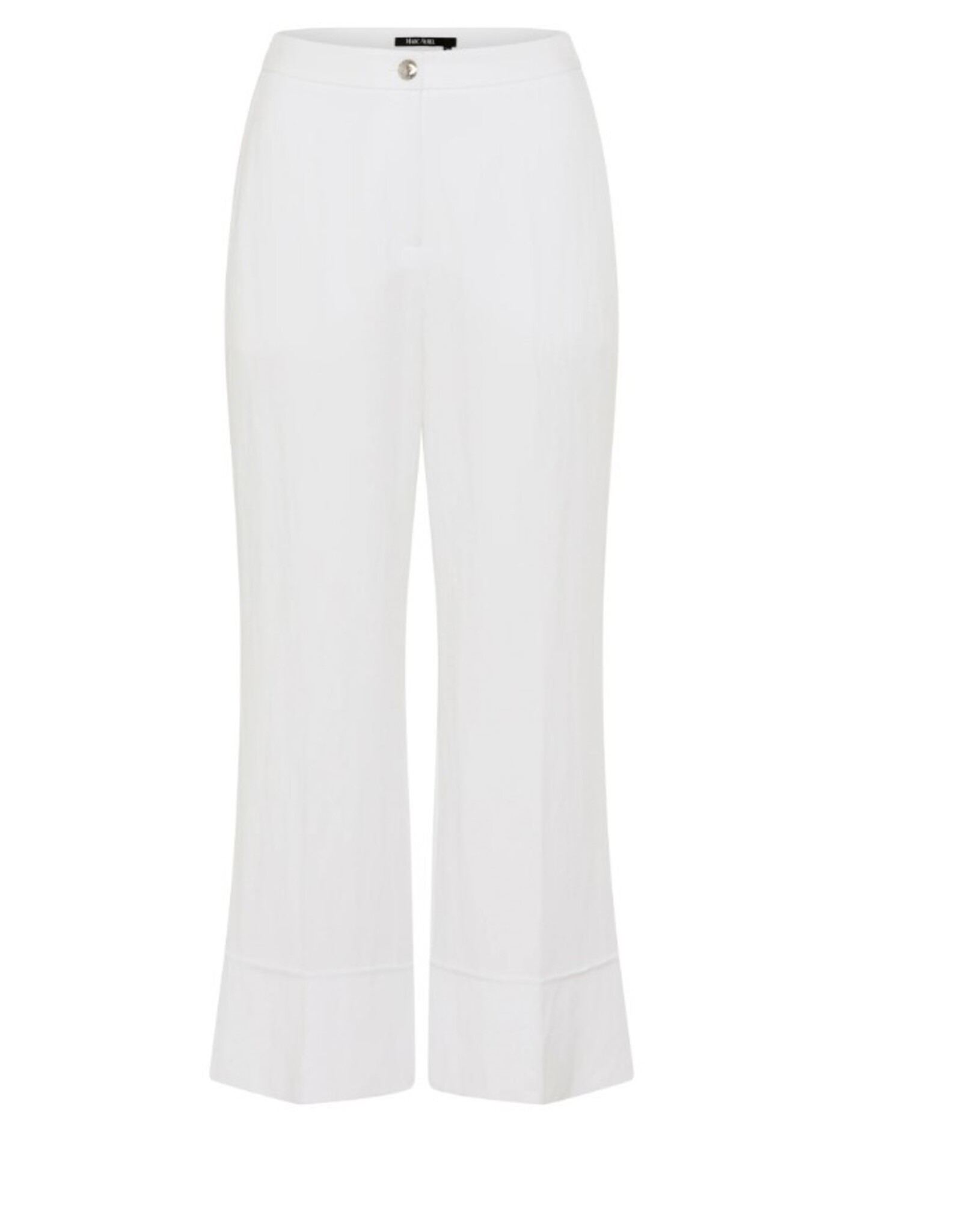 Marc Aurel Pantalon Enkel lang Flared Wijd Wit