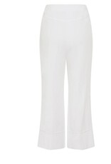 Marc Aurel Pantalon Enkel lang Flared Wijd Wit