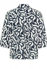 Marc Aurel Blouse 3/4/Mouw Zwart/Wit