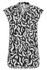 Marc Aurel Blouse Mouwloos Zwart/Wit