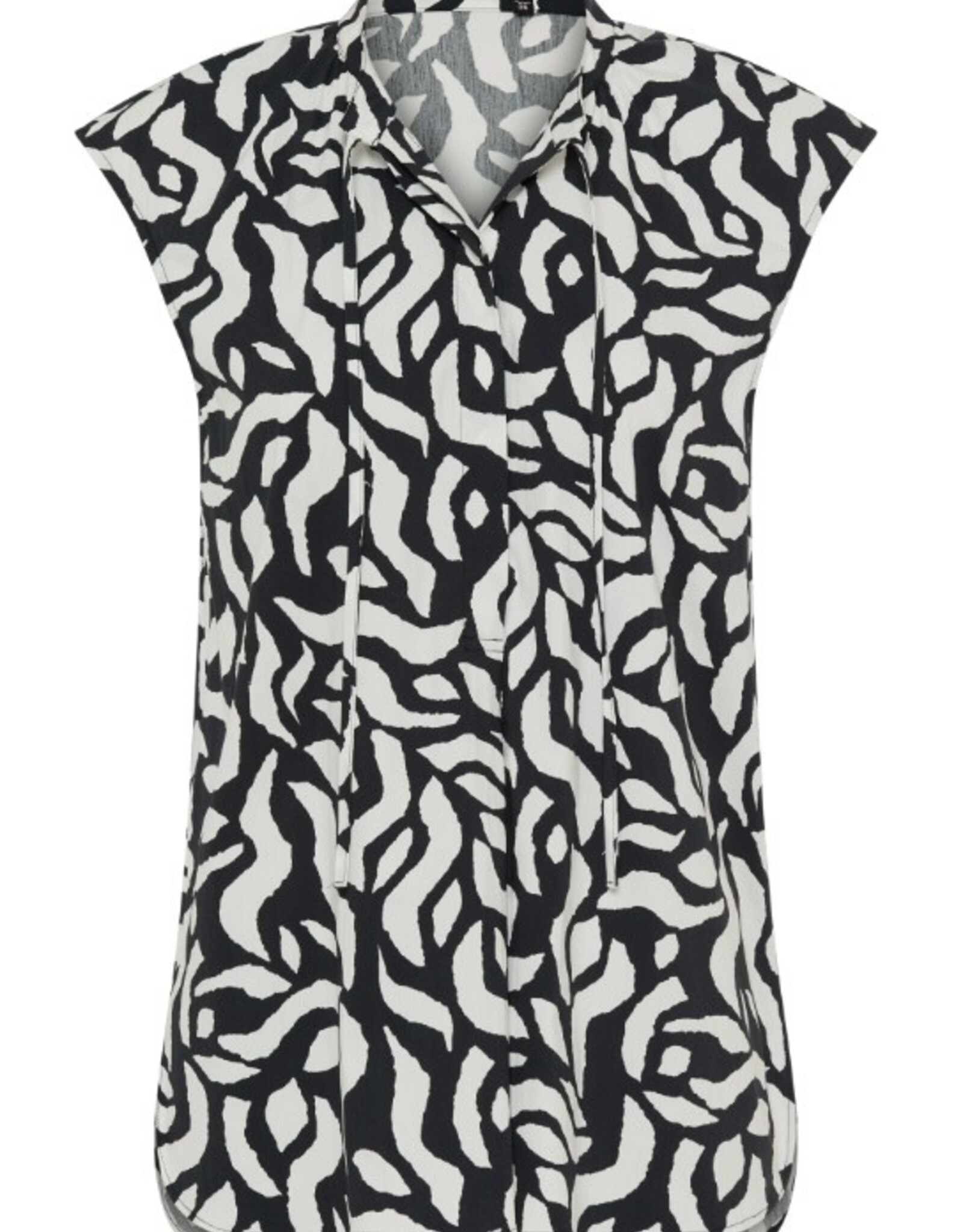 Marc Aurel Blouse Mouwloos Zwart/Wit