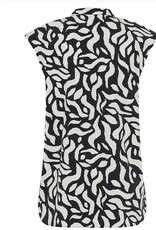 Marc Aurel Blouse Mouwloos Zwart/Wit