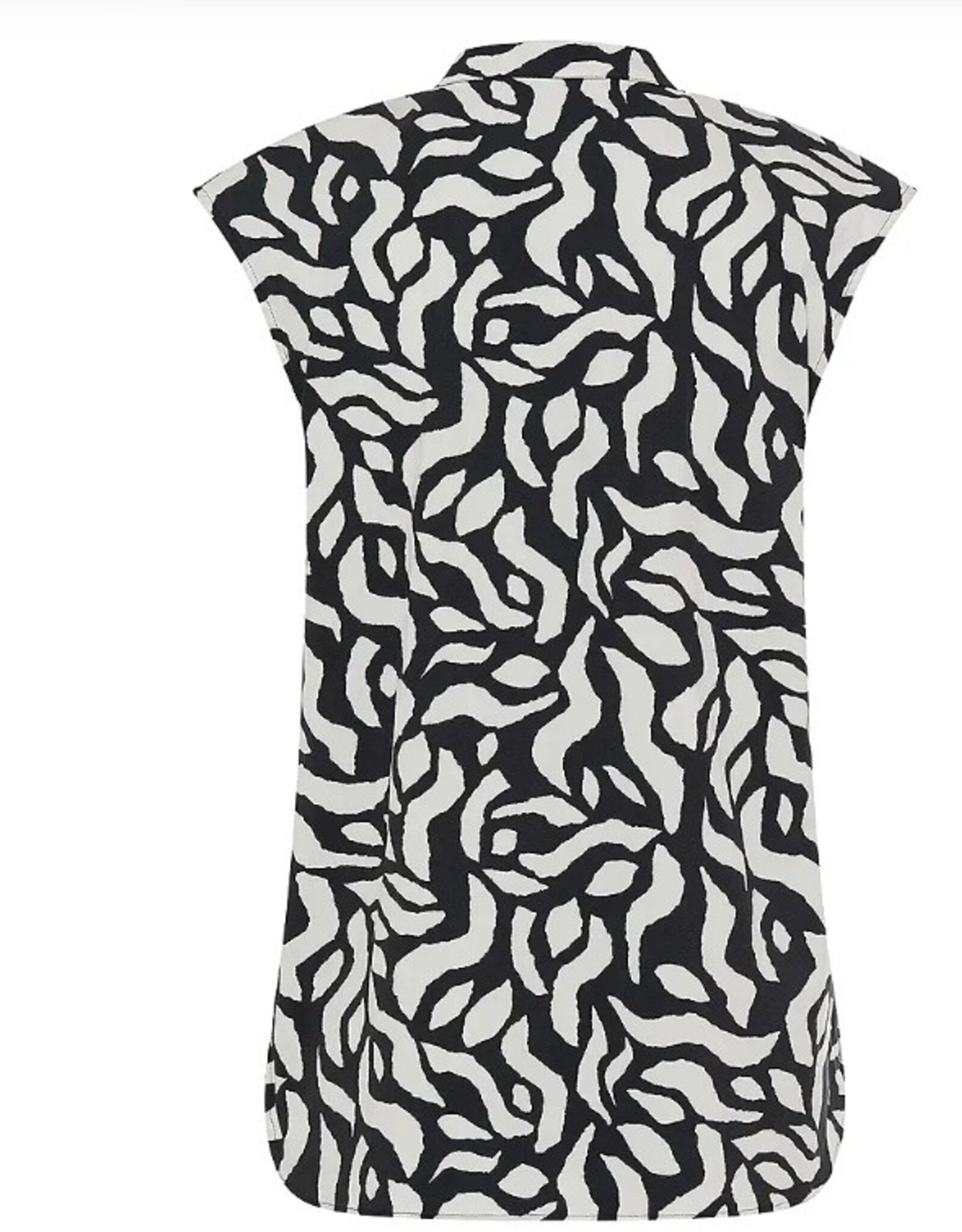 Marc Aurel Blouse Mouwloos Zwart/Wit