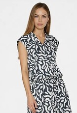 Marc Aurel Blouse Mouwloos Zwart/Wit