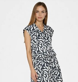 Marc Aurel Blouse Mouwloos Zwart/Wit