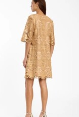 Ana Alcazar Jurk Kant Gold