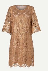 Ana Alcazar Jurk Kant Gold