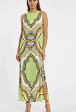 Ana Alcazar Jurk Retro Print Groen