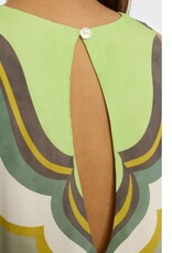 Ana Alcazar Jurk Retro Print Groen