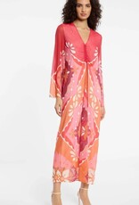 Ana Alcazar Jurk Print Rood Kaftan Model