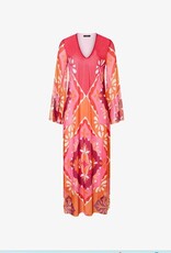 Ana Alcazar Jurk Print Rood Kaftan Model