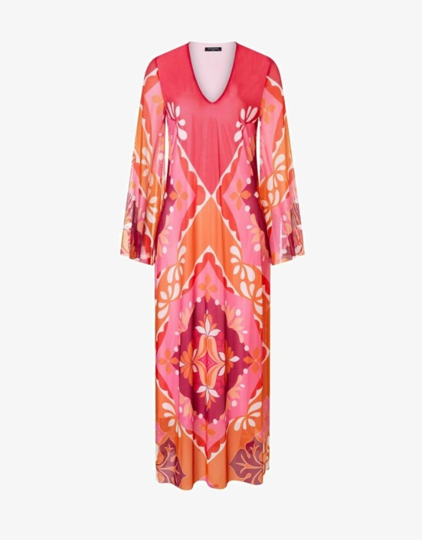 Ana Alcazar Jurk Print Rood Kaftan Model