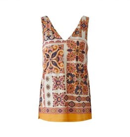 Miss Lagotte Top Print Orange