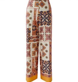 Miss Lagotte Pantalon Orange Print