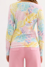 Leo&Ugo Pullover V-Hals Sample Color Zomerse Print