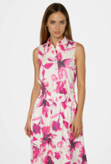 Marc Aurel Blouse Mouwloos Bloemprint Crême/Pink