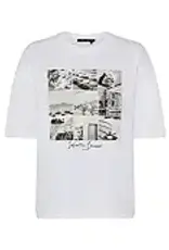 Marc Aurel T-Shirt Wit Fotoprint